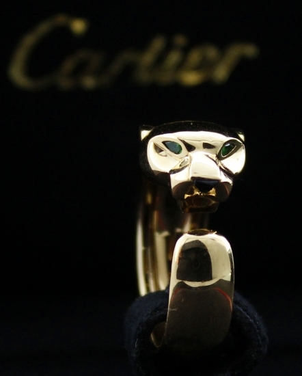 (image for) 100% ORIGINAL CARTIER 18K SOLID GOLD PANTHER RING
